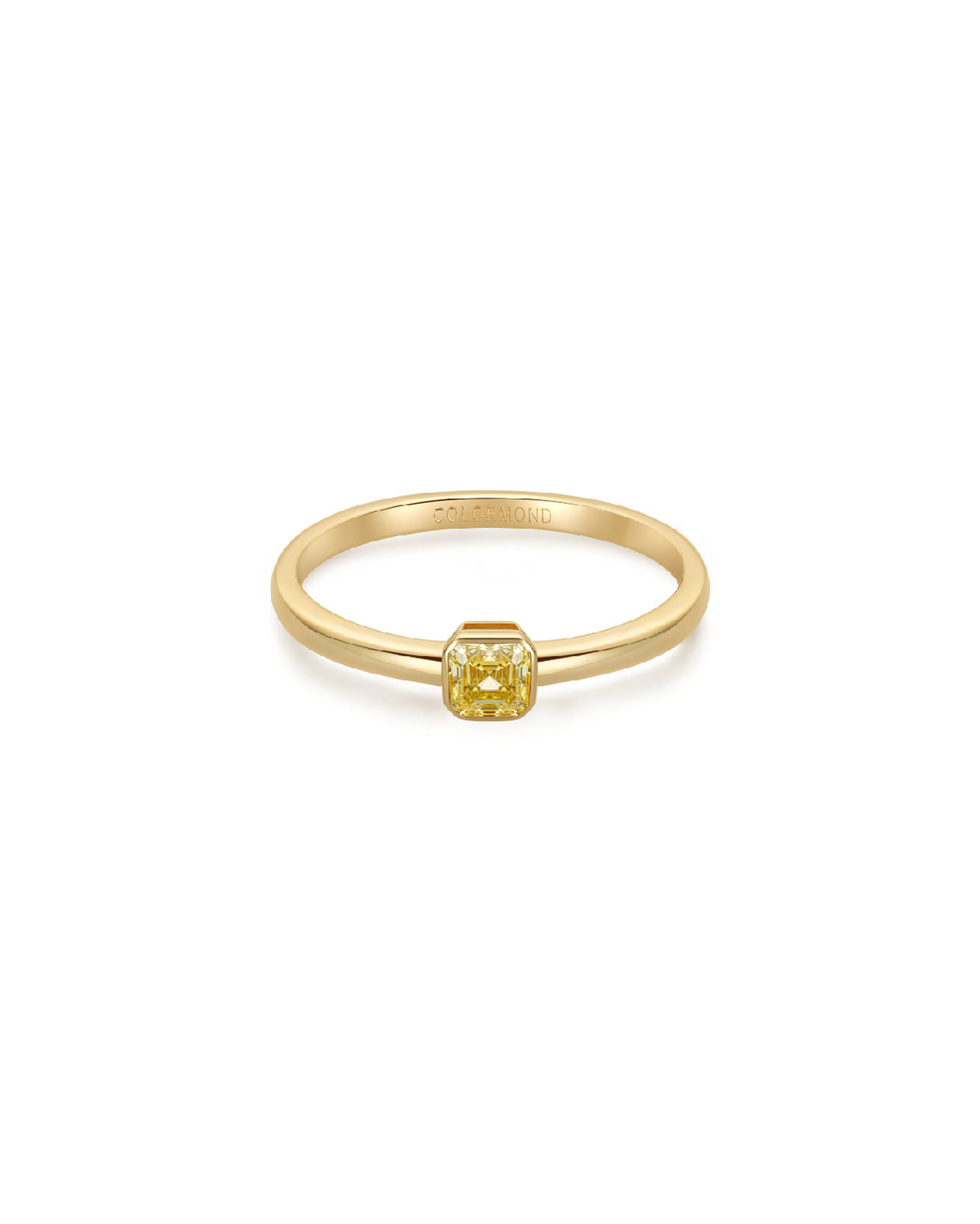 Evelyn Solitaire Ring Marigold Yellow