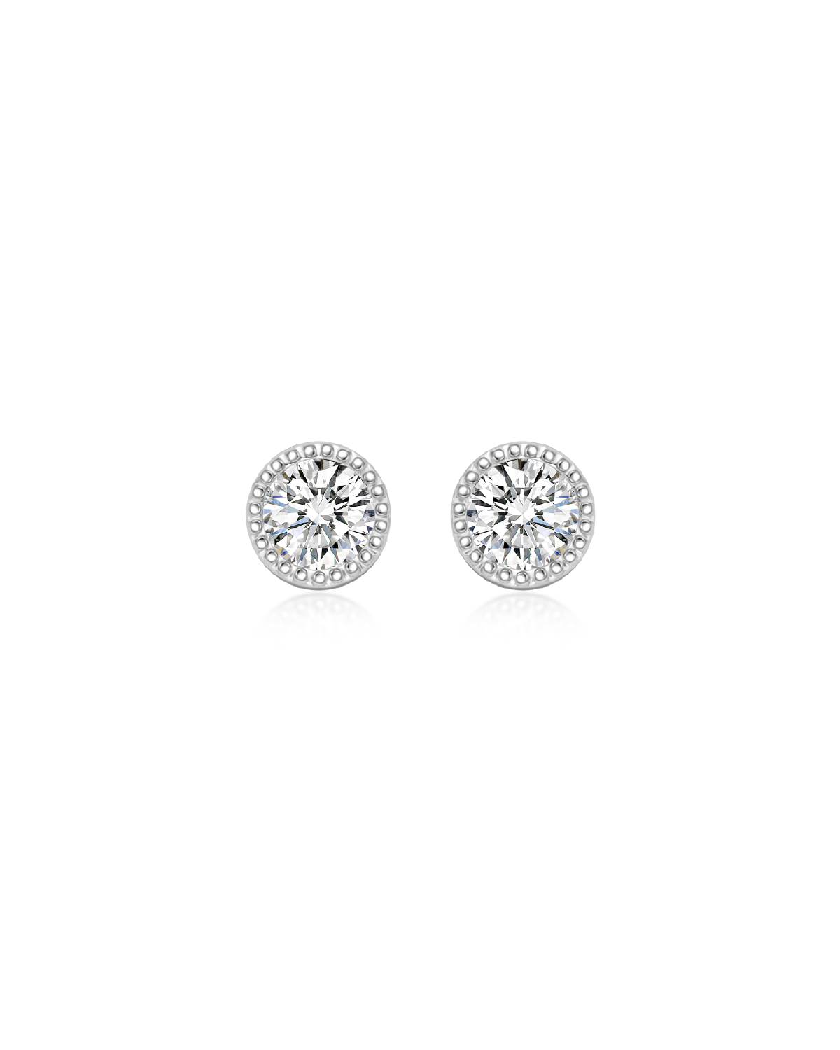 Stellar Stud Earring Glacier White