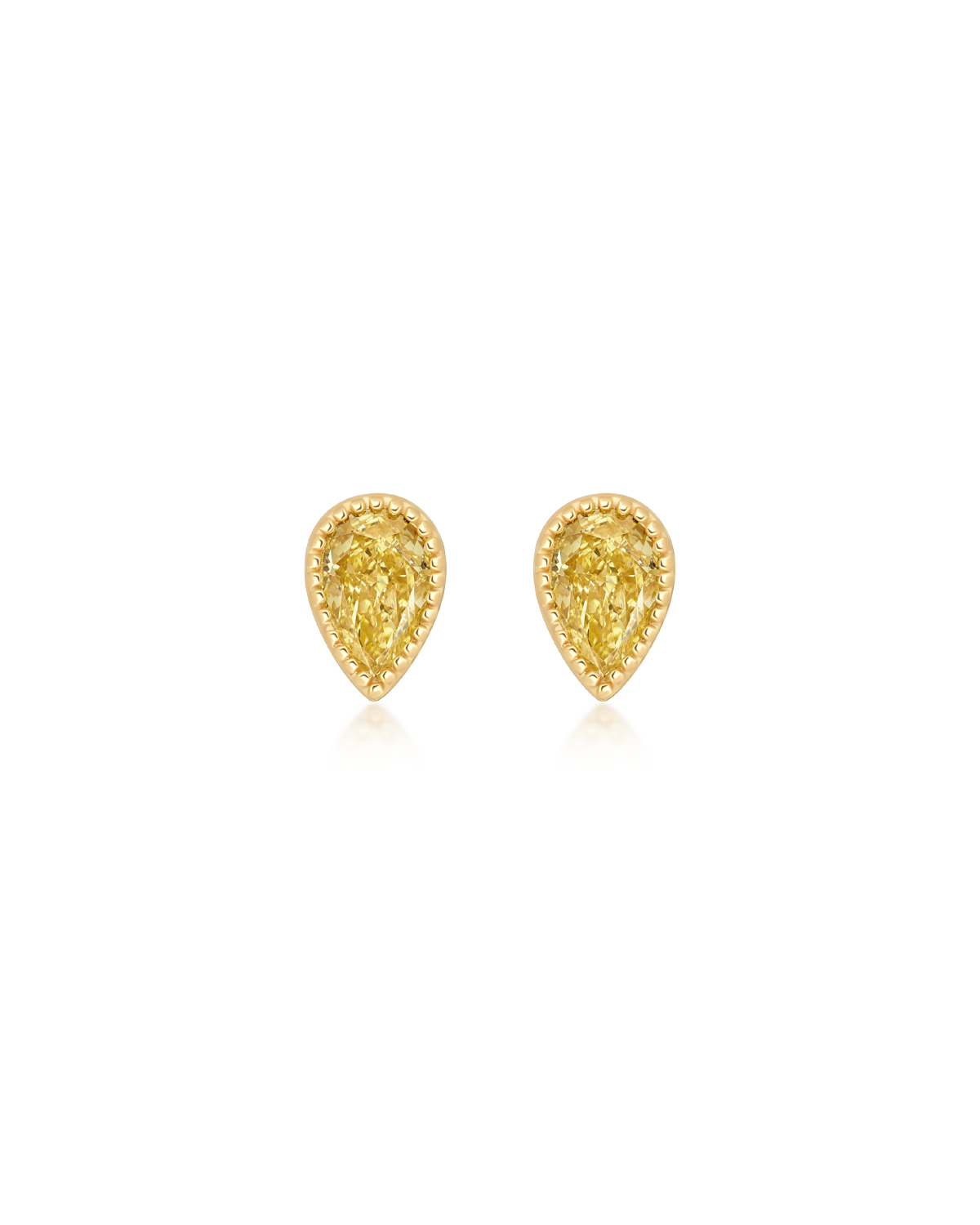 Olivia Stud Earring Marigold Yellow