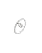 Genevieve Pavé Ring Glacier White