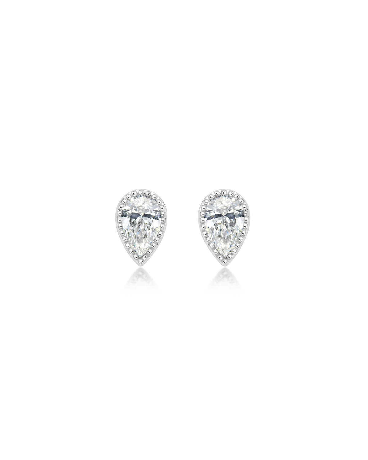 Olivia Stud Earring Glacier White