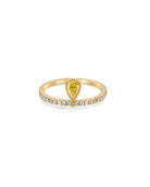 Genevieve Pavé Ring Marigold Yellow