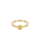 Audrey Solitaire Ring Marigold Yellow