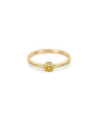 Evelyn Solitaire Ring Marigold Yellow